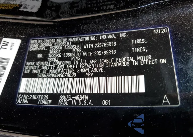 5TDGZRBH6MS078099: 62473985