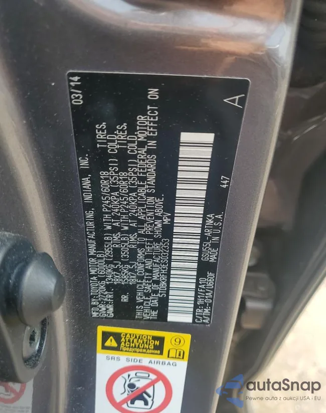 5TDBKRFH3ES032353: 59336705