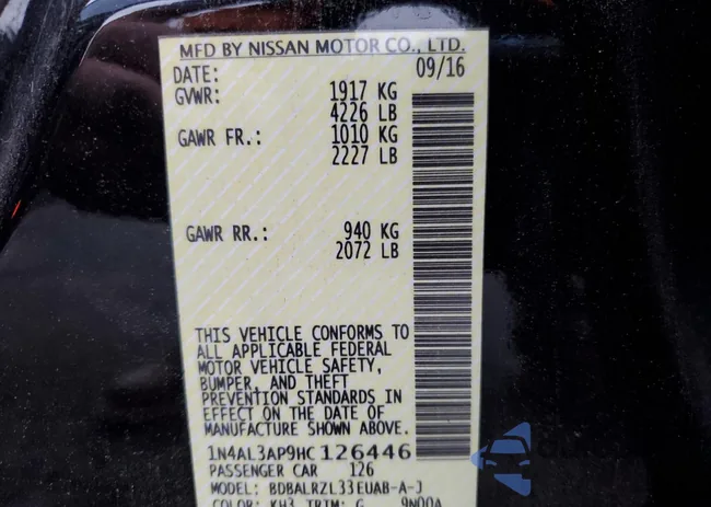 1N4AL3AP9HC126446: 62841195