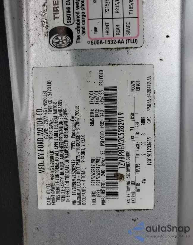 1ZVBP8EM2C5282919: 60955975