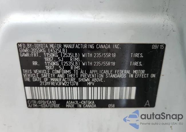 2T3YFREV3FW221378: 59867095