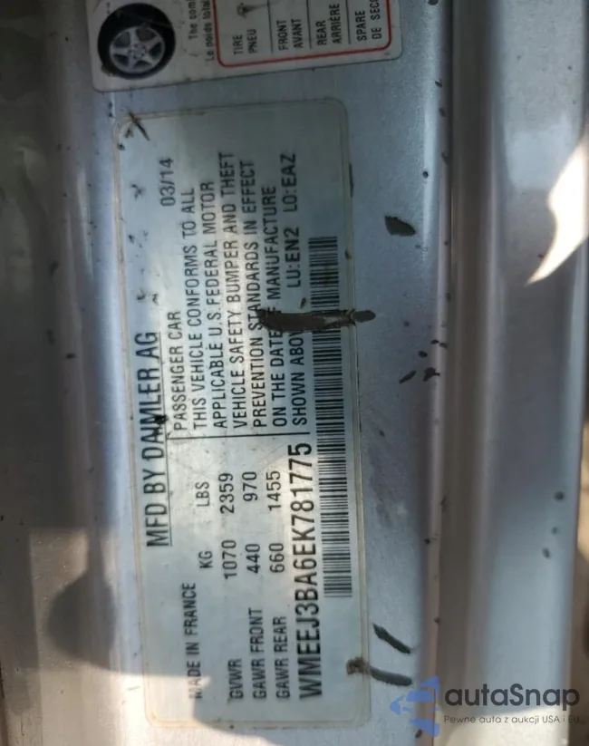 WMEEJ3BA6EK781775: 60372575