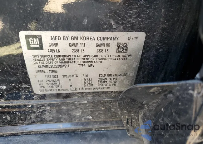 KL4MMCSL2LB094514: 62274635