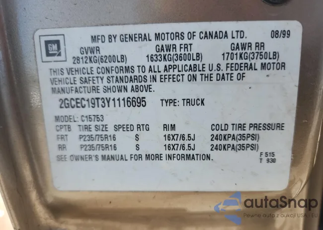 2GCEC19T3Y1116695: 59858965