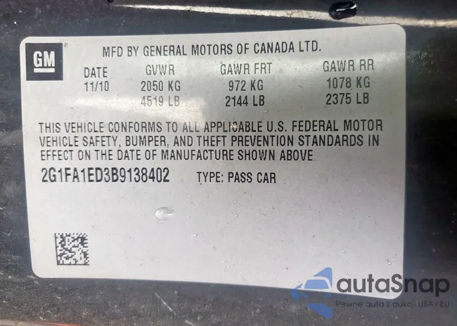 2G1FA1ED3B9138402: 59282285