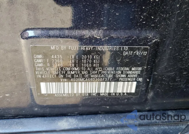 4S3BMCA66D3007377: 62936065