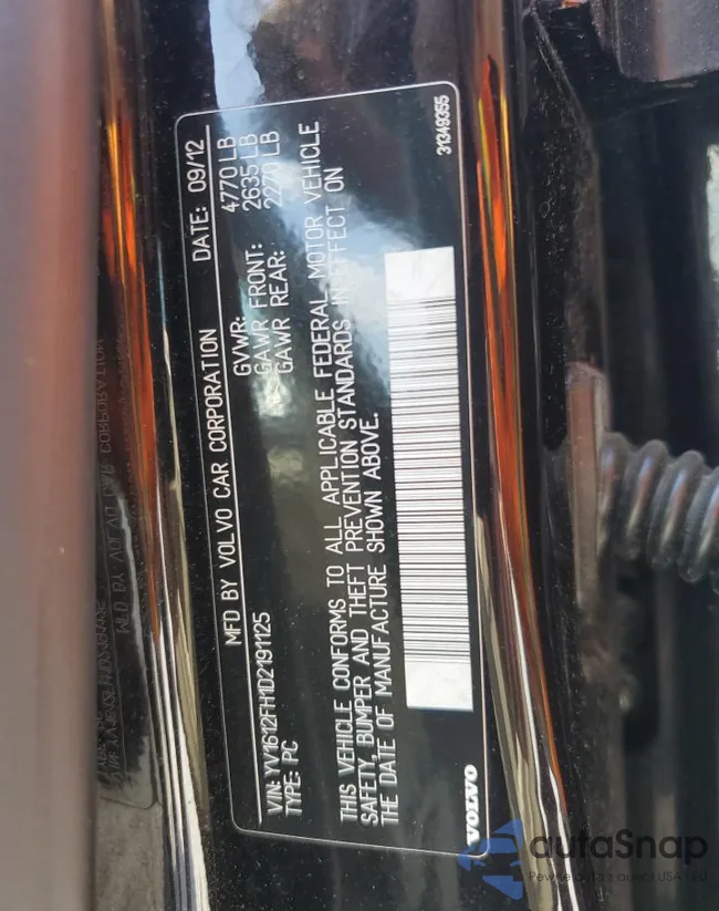 YV1612FH1D2191125: 62378595