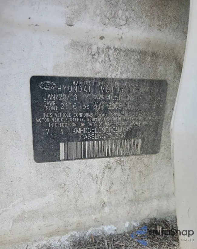 KMHD35LE9DU083547: 59883945