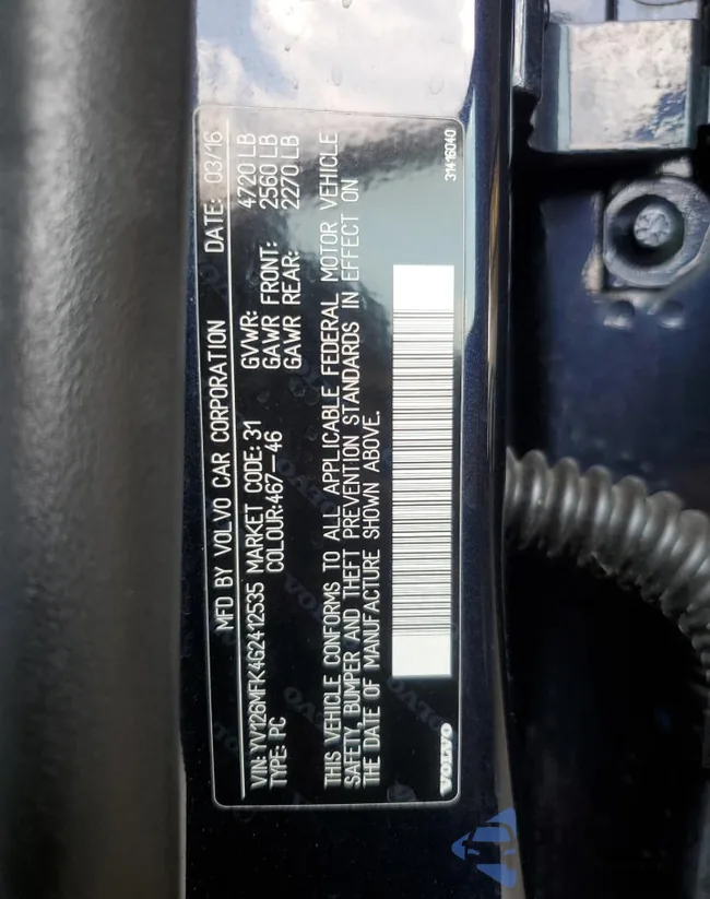 YV126MFK4G2412535: 62266135