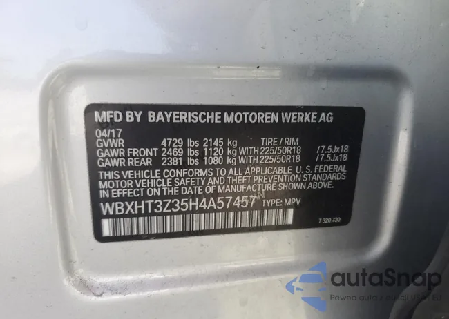 WBXHT3Z35H4A57457: 60068445