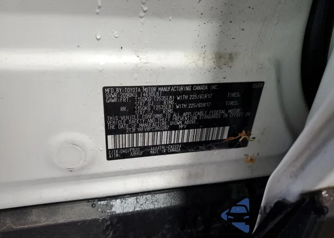 2T3F1RFV8PC360087: 60026995