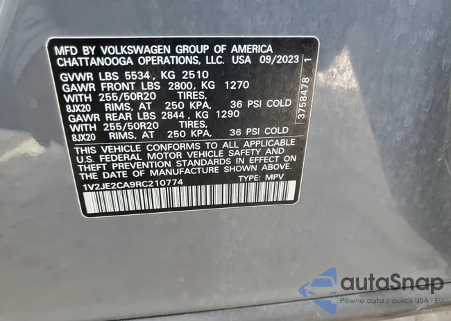 1V2JE2CA9RC210774: 59836565