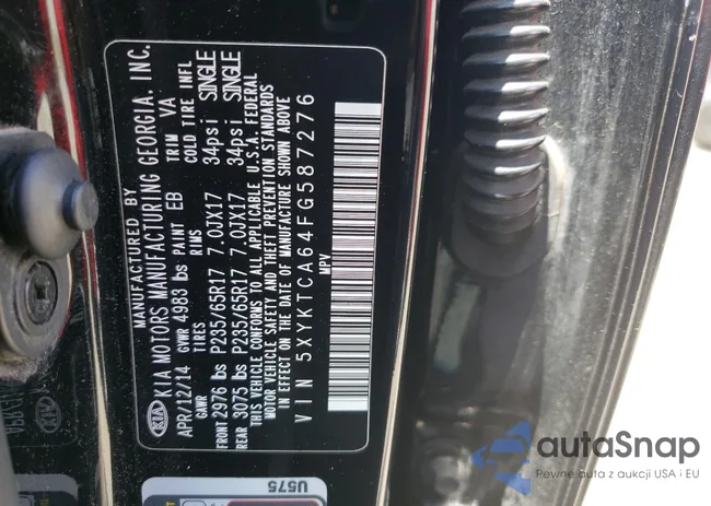 5XYKTCA64FG587276: 55826063