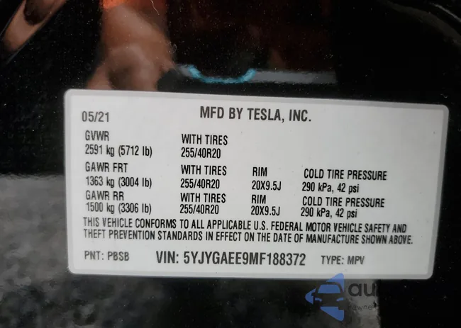 5YJYGAEE9MF188372: 56622453