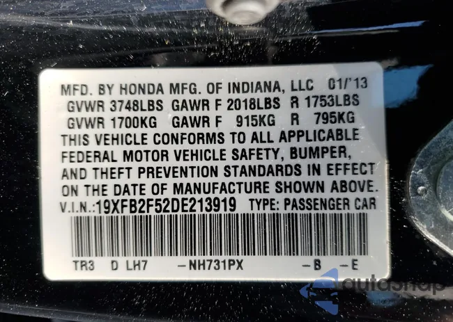 19XFB2F52DE213919: 64841004