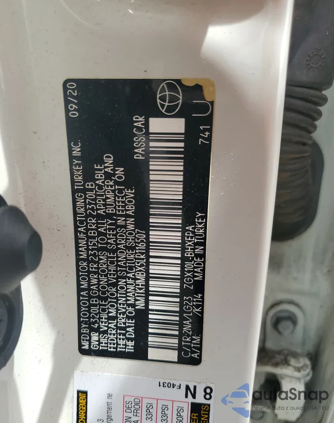 NMTKHMBX5LR116507: 63299554