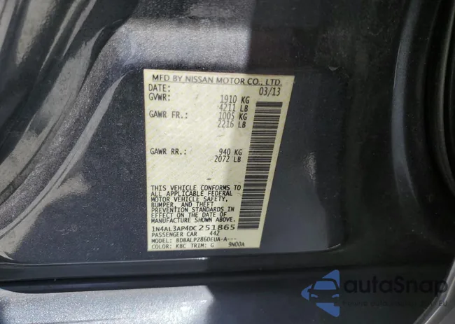 1N4AL3AP4DC251865: 65922835