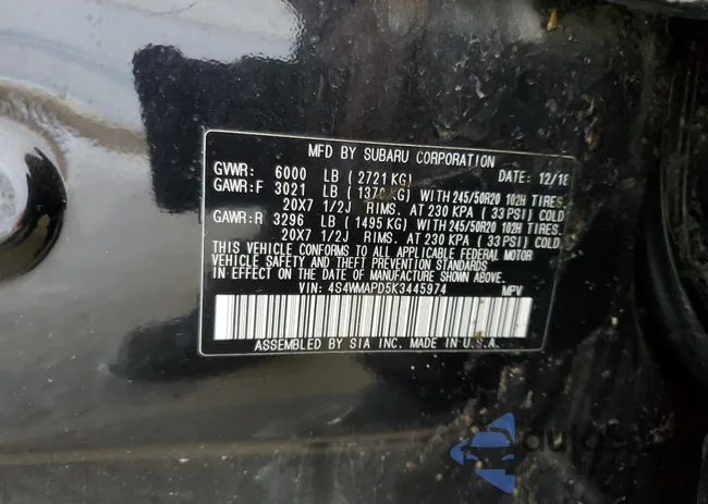 4S4WMAPD5K3445974: 65352735