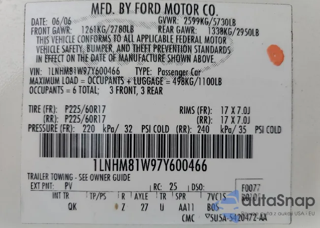 1LNHM81W97Y600466: 64204675