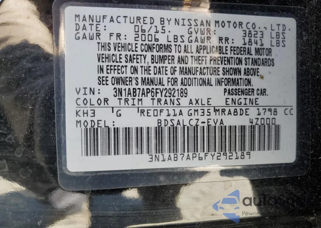 3N1AB7AP6FY292189: 66410605