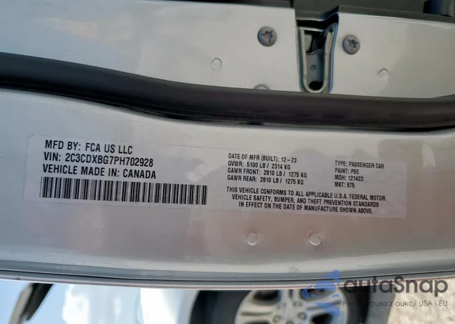 2C3CDXBG7PH702928: 66695735