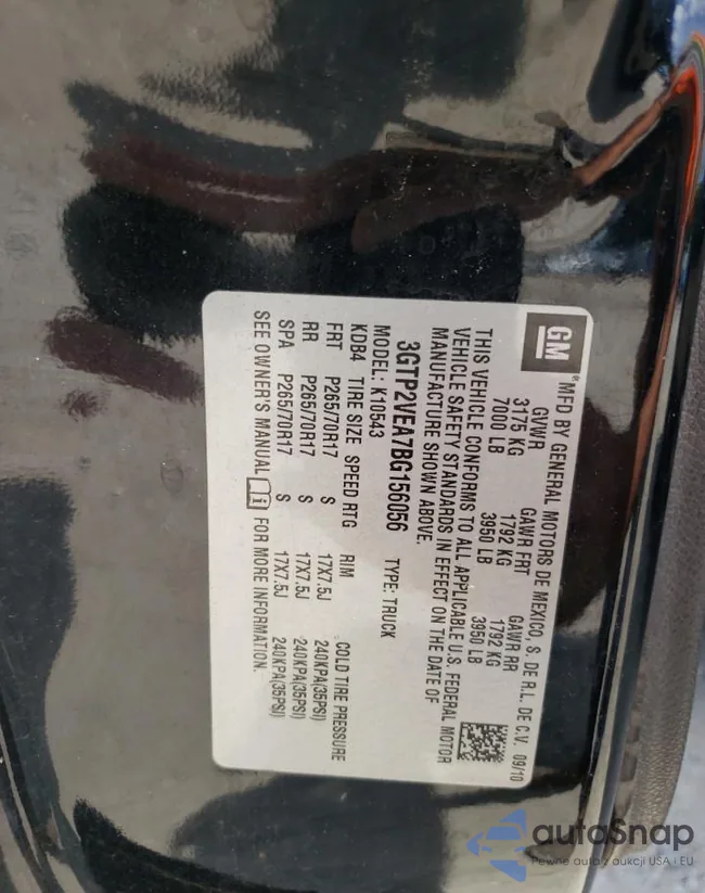 3GTP2VEA7BG156056: 66007405