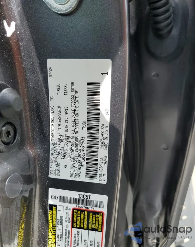 5TFLA5DB7RX217603: 63407045