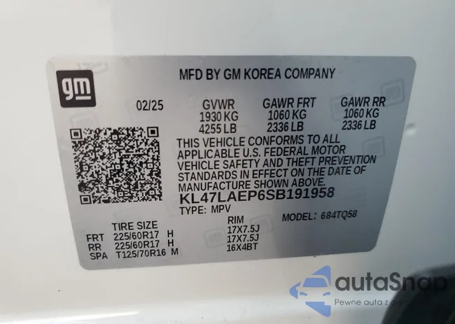 KL47LAEP6SB191958: 66662915