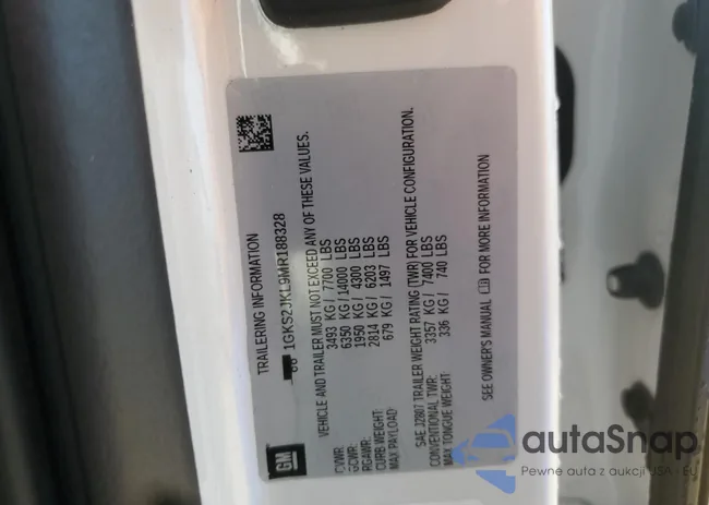 1GKS2JKL9MR188328: 65742625