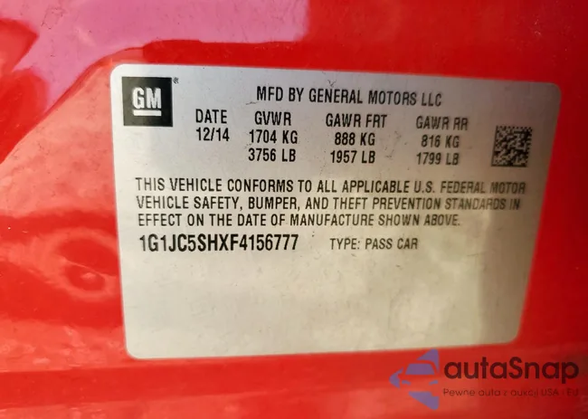 1G1JC5SHXF4156777: 65006885