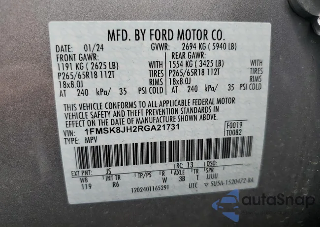 1FMSK8JH2RGA21731: 64106475