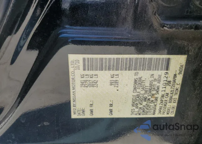 1N4AL2AP3BC110129: 66481355