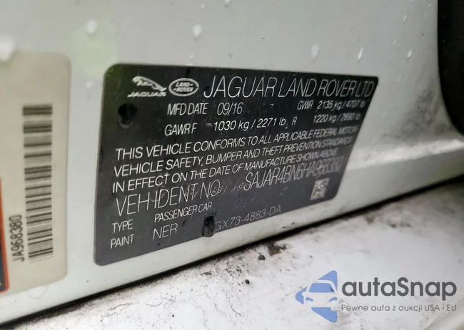 SAJAR4BN6HA968380: 63876875