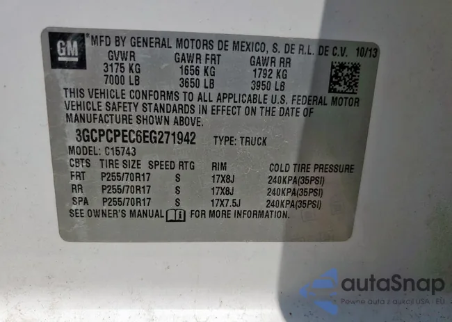 3GCPCPEC6EG271942: 64391045