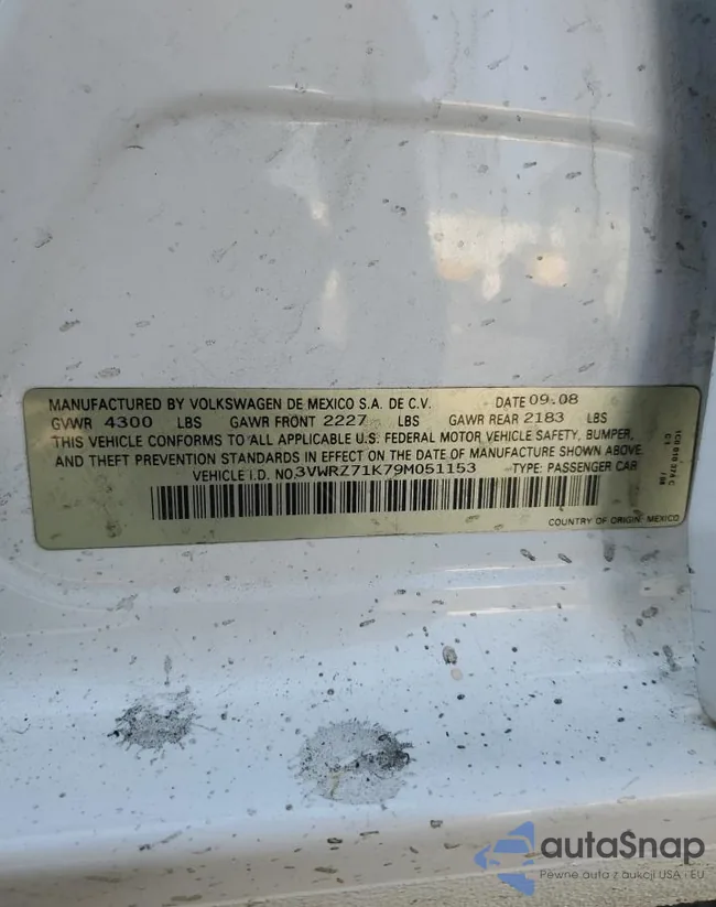 3VWRZ71K79M051153: 64472105