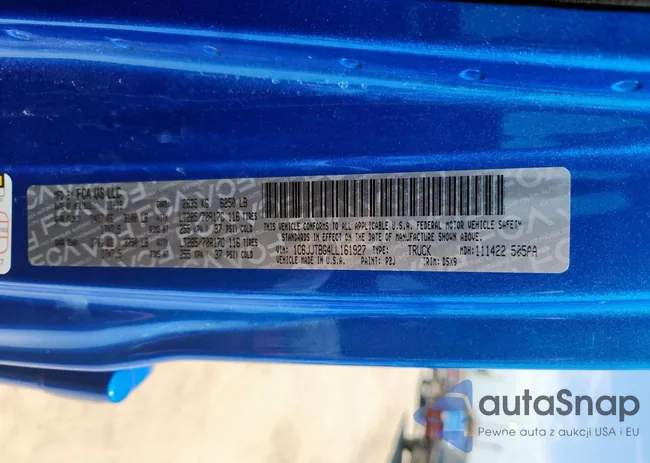 1C6JJTBG4LL161927: 65476055