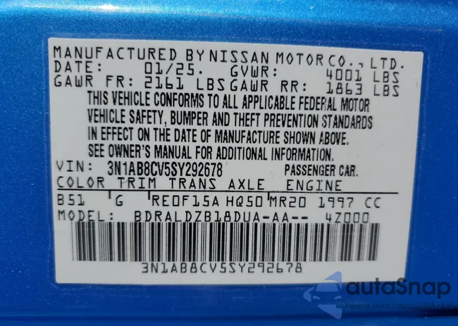 3N1AB8CV5SY292678: 64124055