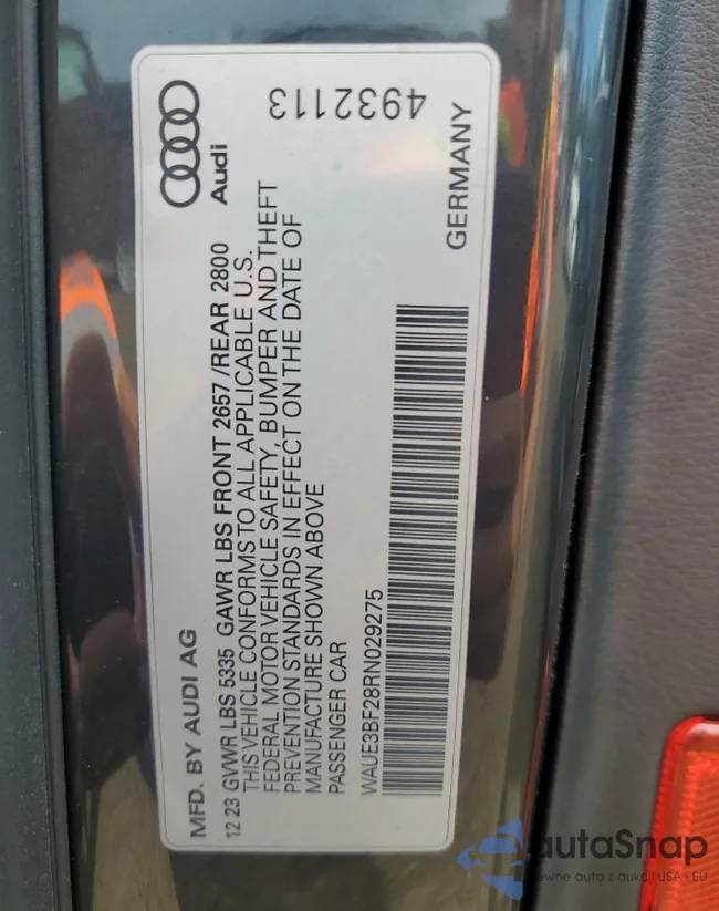 WAUE3BF28RN029275: 66162215