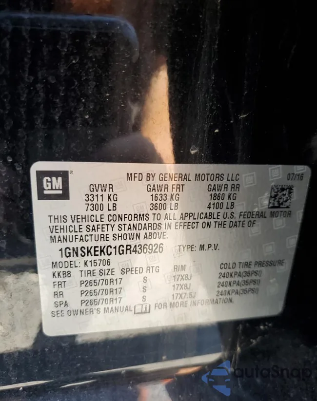 1GNSKEKC1GR436926: 63383045