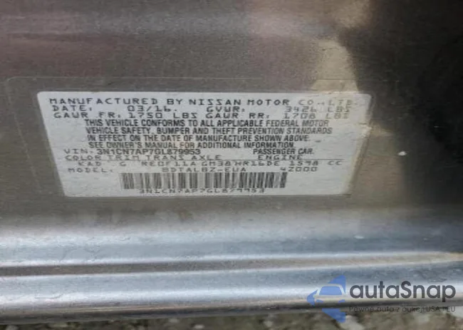 3N1CN7AP7GL879953: 61187215