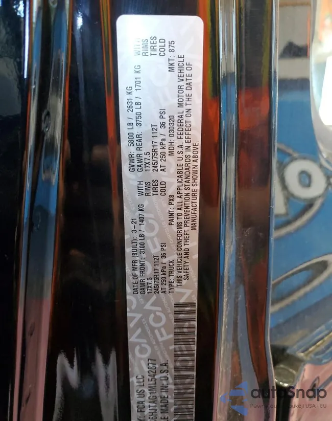 1C6HJTAG1ML542877: 72149024