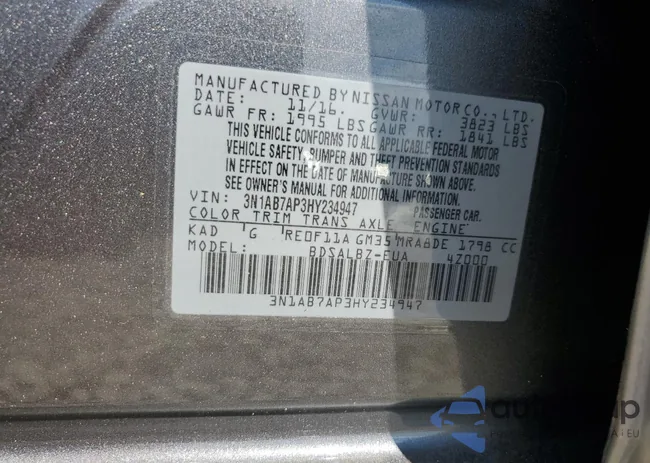 3N1AB7AP3HY234947: 65006305