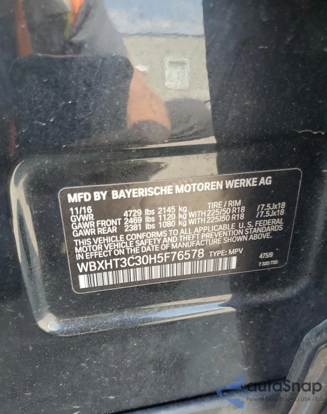 WBXHT3C30H5F76578: 65066195