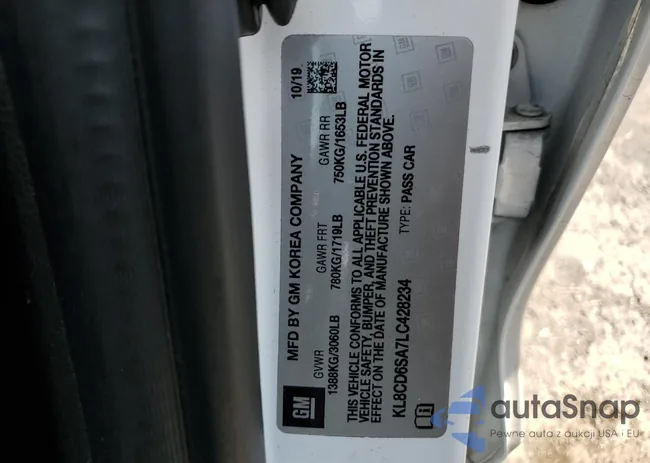 KL8CD6SA7LC428234: 66784085