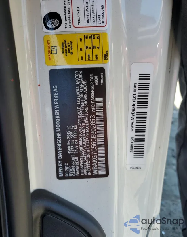 WBAKG7C56CE802853: 65773295