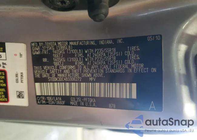 5TDDK3DC4BS006272: 65144215