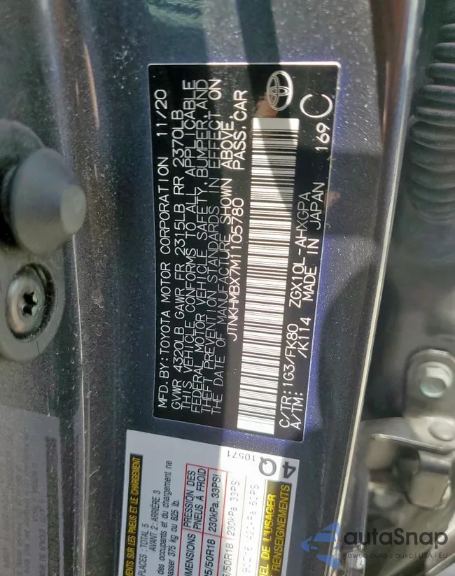 JTNKHMBX7M1105780: 63300395