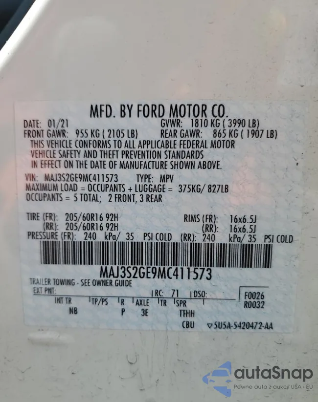 MAJ3S2GE9MC411573: 65249885