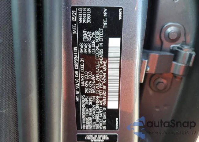 YV4BR0DM5M1870075: 63333825