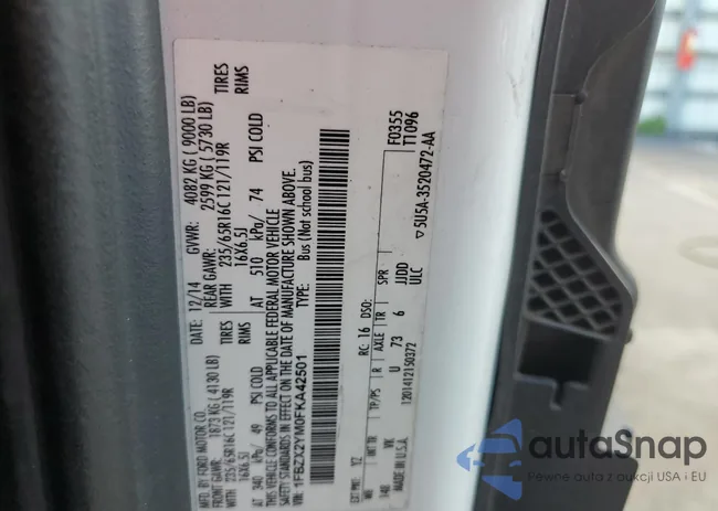 1FBZX2YM0FKA42501: 66125445